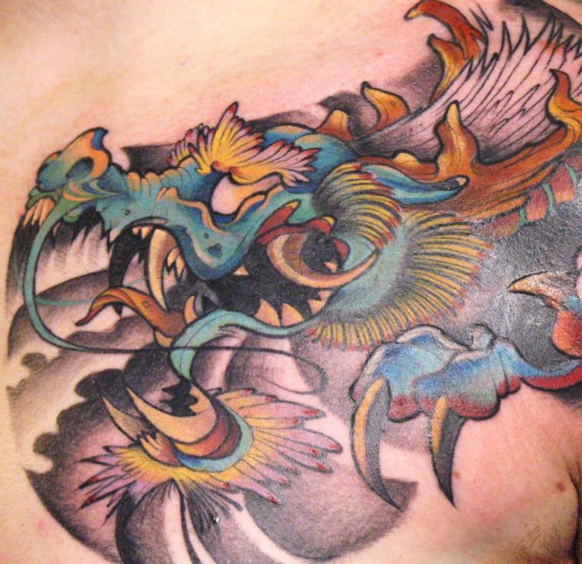 Blue Dragon Tattoo By Dave Koenig Tattoonow 7405